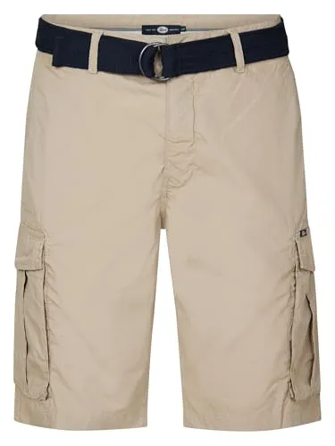 Petrol Cargoshorts Beige XL für Herren - Herren Cargoshorts aus 100% Baumwolle in Beige, ideal für den Sommer mit praktischen Taschen und bequemen Schnitt.