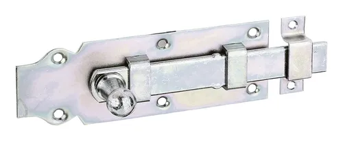 Gustav Alberts Türriegel gerade mit Schlaufe 160 mm galvanisch verzinkt - 115418