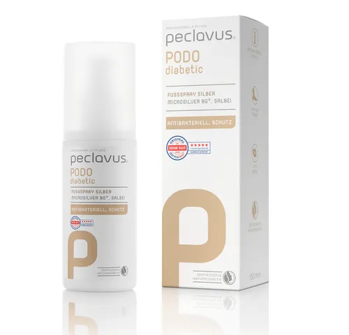 PECLAVUS PODOdiabetic Fußspray Silber 150ml