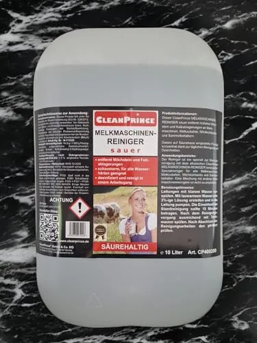 Liter Melkmaschinenreiniger sauer Reinigungsmittel Reiniger für Melkstand Melkmaschine Melkanlage 10