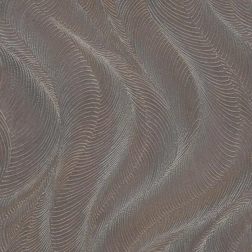 Rasch Opulenza 659658 Vinyltapete, Wellenstruktur, mit metallischen Elementen, perfekt für besondere Wände, elegantes Wohnzimmer, minimalistisches Schlafzimmer, Pflaume/Kupfer-Metallic