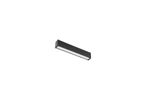 Licht-Erlebnisse Deckenleuchte UNRISS, LED, Warmweiß, LED Aluminium Schwarz länglich 3000 K warmweißes Licht 1200 lm
