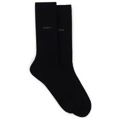BOSS Businesssocken 2P RS Uni CC (Packung, 2-Paar, 2er) mit Markenlogo schwarz 47-50