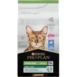 PRO PLAN Sterilisiertes Renal Plus Kaninchenreiches Katzenfutter 1,5 kg - Alleinfuttermittel für kastrierte Katzen, ideal für gesunde Nieren und mit 3% Rabatt für Stammkunden