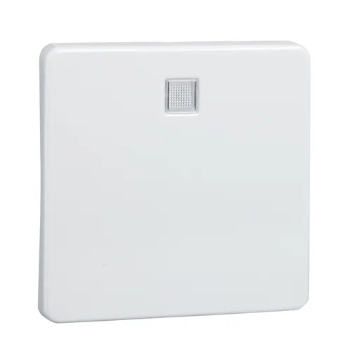 Elso 213614 Wippe 1-fach, beleuchtet, für Universalschalter, Kreuzschalter, Taster und Kontroll-Wechselschalter, hochkratzfest, Fashion, reinweiß glänzend