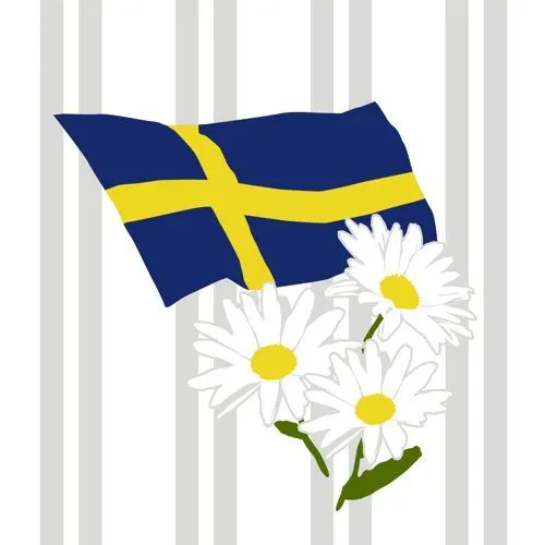 PACKUNG MIT 20 SERVIETTEN SCHWEDEN MIT MOTIV 3lg. 33x33cm 1