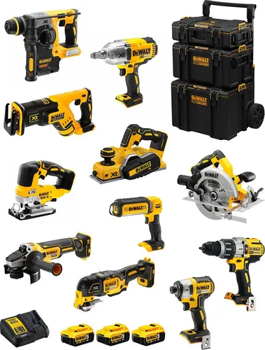 DeWALT Kit DWK1103 (DCD996+DCH273+DCG405+DCF887+DCF899H+DCS334+DCS570+ DCS355+DCP580+DCS367+DCL050+ 3x5,0Ah +DCB115 +Caddy 3en1)