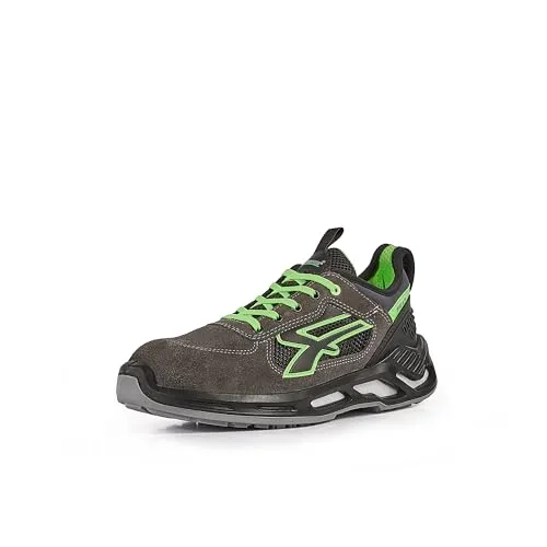 U-Power Halbschuh NEGAN ESD S1P SRC - Sicherheitsschuh für Komfort und Schutz - Arbeitsschuhe mit ultra-atmungsaktivem Nylon und weichem Wildleder, rutschhemmende Sohle, durchtrittsicher und leicht für maximale Sicherheit und Komfort bei der Arbeit.