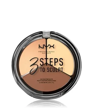 NYX Professional Makeup 3 Steps to Sculpt Make-up Palette 15 g Nr. 02 - Light