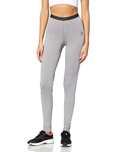 Odlo Lange Unterhose Damen Funktionsunterhose NATURAL + LIGHT 110661 - Funktionsunterwäsche aus 50% Merinowolle und 50% Tencel, atmungsaktiv und geruchshemmend. Ideal für den Sommer und angenehm zu tragen, perfekt für sportliche Aktivitäten.