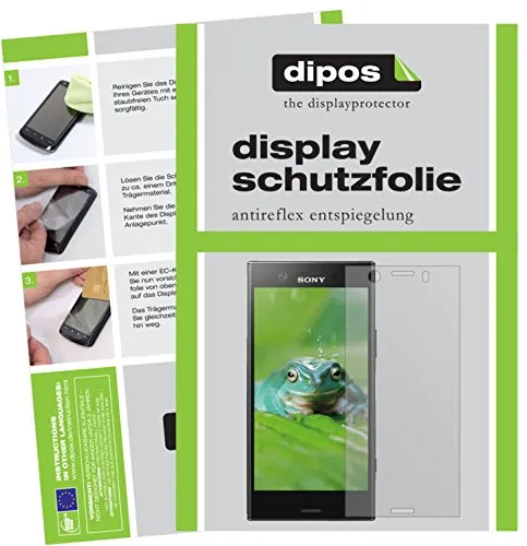 dipos I 2X Schutzfolie matt kompatibel mit Sony Xperia XZ1 Compact Folie Displayschutzfolie