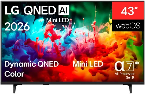 LG 43QNED71B6B QNED-Fernseher (108 cm/43 Zoll, 4K Ultra HD, Smart-TV)