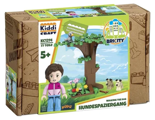 KiddiCraft KC1214 Brickcity Hundespaziergang