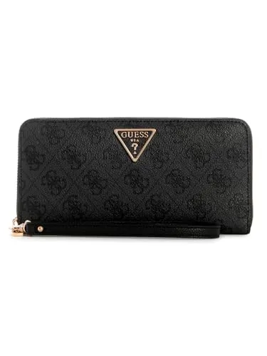 GUESS Damen Geldbörse Laurel Coal Logo von GUESS