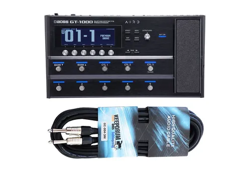 Boss by Roland E-Gitarre Boss Effektgerät GT-1000 Multi-Effektpedal mit Kabel, Effektgerät, Multi, Effektpedal, Inkl keepdrum Kabel