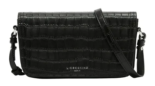 Liebeskind Berlin CHUDY NEW CROCO Crossbody S, black S - Umhängetaschen aus feinem Rindsleder in eleganter Kroko-Optik, mit abnehmbarem Schultergurt für vielseitigen Stil und praktischem Innenraum für alle Essentials.