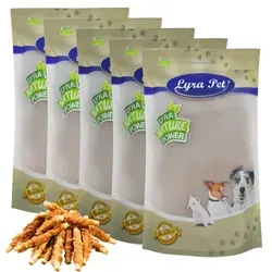 Lyra Pet® Kaustangen mit Hühnerbrust 5 kg - Leckere Belohnung für Hunde - Hundefutter, fettarm und ideal als Snack oder Belohnung. Die Kaustangen reinigen die Zähne und stärken den Kiefer, bieten Kauvergnügen ohne unangenehmen Geruch.