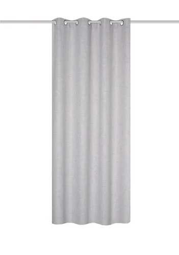 HOME WOHNIDEEN Vorhang Fertigschal LINORA mit Ösen in Leinenstruktur, blickdicht (1 St), Polyester