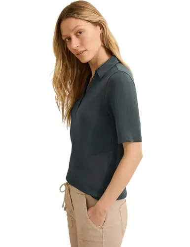 Cecil Damen Poloshirt in grün von CECIL