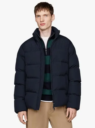 Tommy Hilfiger Herren Down Puffer Jacket - Blau, XXL - Funktionsjacke mit Daunenfüllung und wasserabweisendem Material, ideal für kalte Tage. Praktische Taschen und stylischer Logo-Patch.