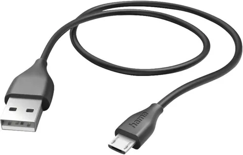 Hama Ladekabel USB A auf Micro USB, 1,5m - Hochwertiges Schnellladekabel für blitzschnelles Laden und Datenübertragung bis 480 Mbit/s
