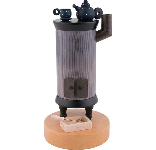 KWO Räuchermännchen Kanonenofen 22cm - Nussknacker - Handgefertigter Räucher-Kanonenofen von KWO, bringt festliche Stimmung und traditionellen Duft in Ihr Zuhause.