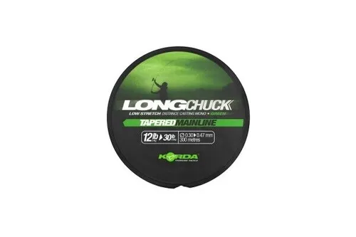 Korda LongChuck Tapered Mainline Green 12-30lb/0.30-0.47mm