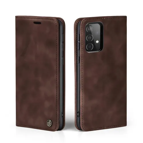 Hülle für Samsung Galaxy A53 5G Handytasche Klapphülle Case Cover Flip Dunkelbra