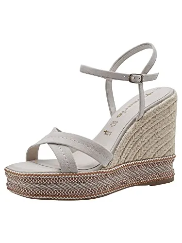 Tamaris Damen 1-1-28363-20 Sandale, elfenbeinfarben, 39 EU - Wanderschuhe mit modischem Design, ideal für bequeme Spaziergänge und den Sommer.