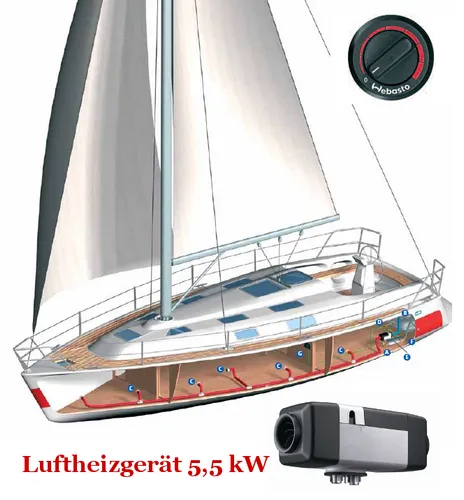 Webasto Marine Standheizung Air Top Evo 55, 24V mit Drehregler