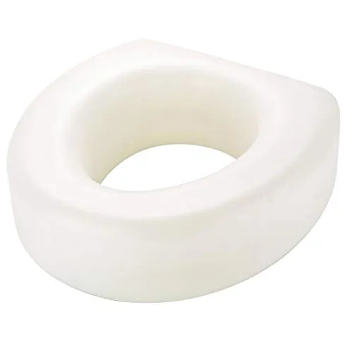 MSV WC Sitzerhöhung - Toilettensitzerhöhung für 100kg - Toilettensitzerhöher, ideal für mehr Sicherheit und Komfort im Bad. Erleichtert das Hinsetzen und Aufstehen mit einer Erhöhung von 13 cm. Passend für alle handelsüblichen WC-Becken.