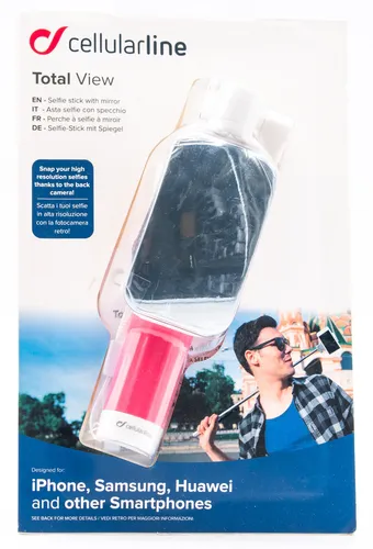 Cellularline Selfie Stick Handy Selfiestange Stativ Spiegel Smartphone 485