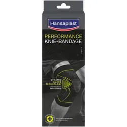 Hansaplast Sport Knie-Bandage Gr. L - Bandage für effektive Knie-Stabilisierung, lindert Schmerzen und beugt Verletzungen vor. Atmungsaktives Material für hohen Tragekomfort, ideal für Sport und Alltag.