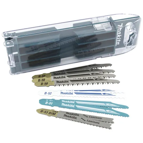 Makita B-44426 Stichsägeblatt-Set - 10-teilig mit Aufbewahrungsbox, ideal für präzise Schnitte in Holz, Metall und Kunststoff