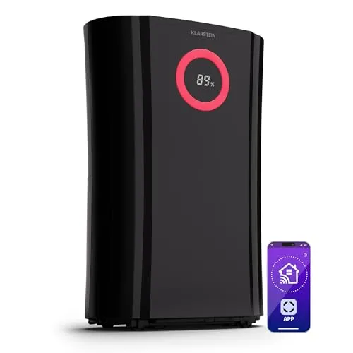 DryFy Pro Connect 20 Luftentfeuchter WiFi in schwarz von Klarstein