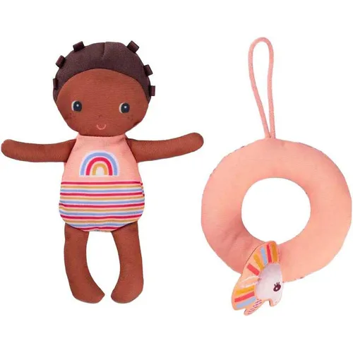 Lilliputiens - Badepuppe Lena mit Einhornring - Magisches, schwimmendes Lehrspielzeug fürs Bad - Fördert Feinmotorik und Fantasie von Kindern - Perfekt für die Badewanne - Ab 9 Monaten - 83424