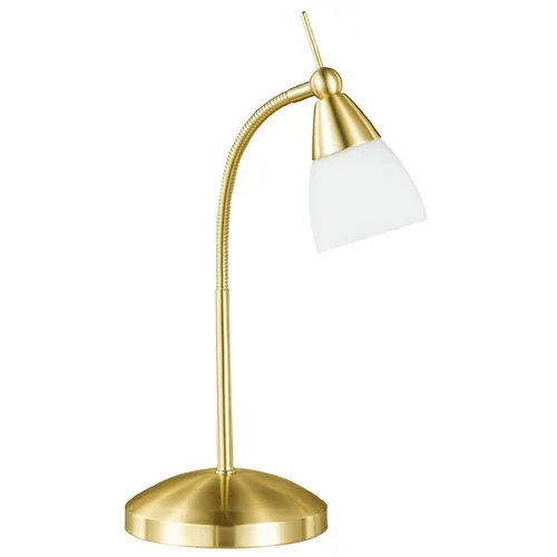 Tischleuchte messing-matt mit Touchdimmer in gold von Paul Neuhaus