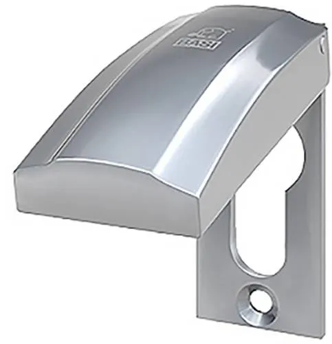 BASI Regenschutzrosette für Profilzylinder - Edelstahl witterungsfest - Türbeschläge und -verzierungen: Hochwertige Schutzrosette aus Edelstahl schützt Ihren Türzylinder vor Regen, Staub und Schnee. Ideal für Außenbereiche wie Haustüren und Gartentüren.