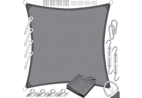 KESSER Sonnensegel 2x2m grau von Kesser