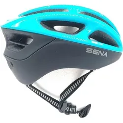 SENA SMART CYCLING HELMET R1 - Ice Blue - Fahrradhelm mit Bluetooth 4.1 für Kommunikation bis 900m, integrierten Lautsprechern und Mikrofon. Perfekt für sicheres Fahren und Musikgenuss!