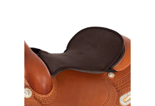 Acavallo Gelpolster Western Dri-Lex - braun - Fahrradsättel mit 10 mm Gelpolsterung, atmungsaktiv und stoßdämpfend für optimalen Sitzkomfort und Rückenunterstützung beim Reiten.