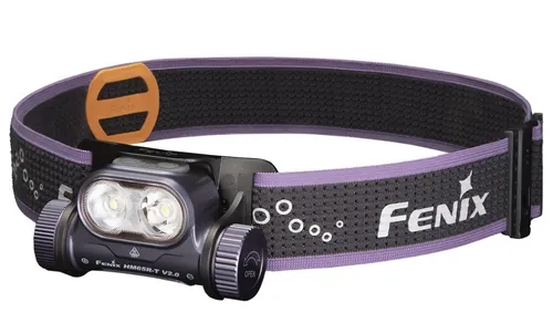 Fenix Stirnlampe HM65R-T V2 LED - 1.600 Lumen, USB-Akku, lila - Stirnlampe mit bis zu 1.600 Lumen und 170m Reichweite. Wasserdicht nach IP68, langlebiger Akku mit bis zu 300 Stunden Leuchtdauer und schnellem USB-C-Laden.