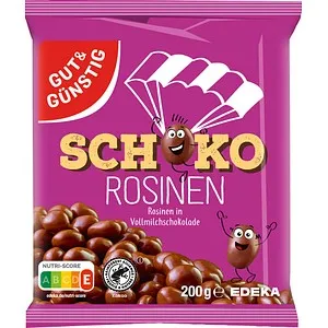 GUT&GÜNSTIG Schoko Rosinen 200 g