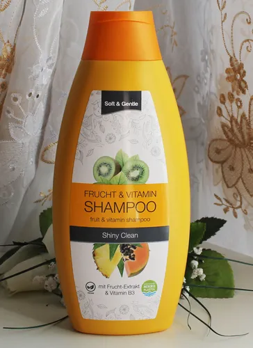 500ml Soft & Gentle Frucht & Vitamin Shampoo PH-Hautneutral Vegan Vitamin B3