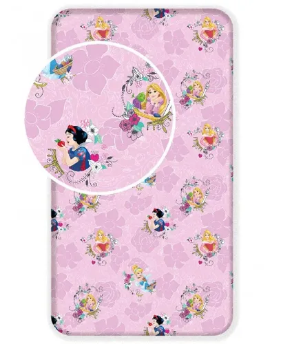 Kinder Betttuch Disney Princess pink 90x200 cm 100% Baumwolle Neu OVP *