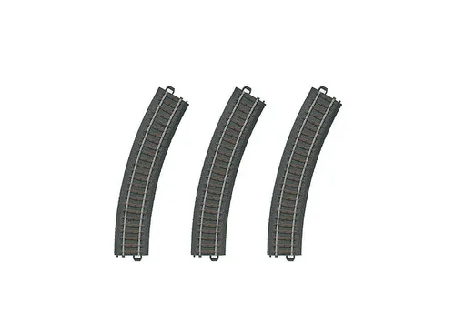 Märklin H0 20130 C-Gleis C-Gleis Set - 3 Gebogene Gleise Radius 1