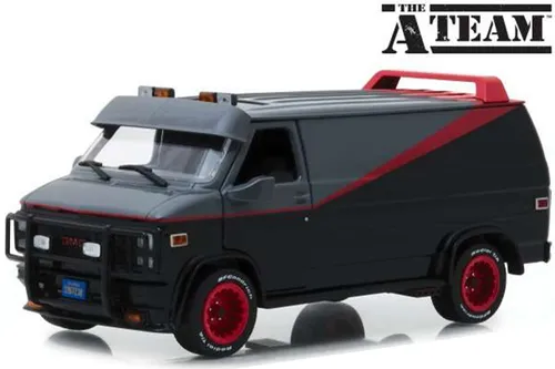 GMC VANDURA Die A-Team (TV-Serie) - GREENLIGHT GL84072 1/24 - Detailgetreues 1:24 Modell des GMC Vandura aus der Kultserie A-Team. Ideal für Sammler und Fans, hochwertig aus Druckguss und Plastik gefertigt.