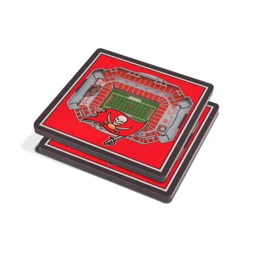 Tampa Bay Buccaneers NFL Untersetzer YouTheFan 3D Stadium View 2er-Set Coaster
