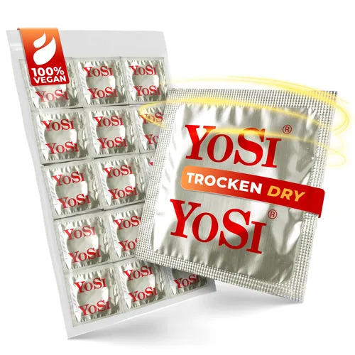 YOSI Kondome Dry, trockene Markenkondome ohne Feuchtfilm - 53 mm 50