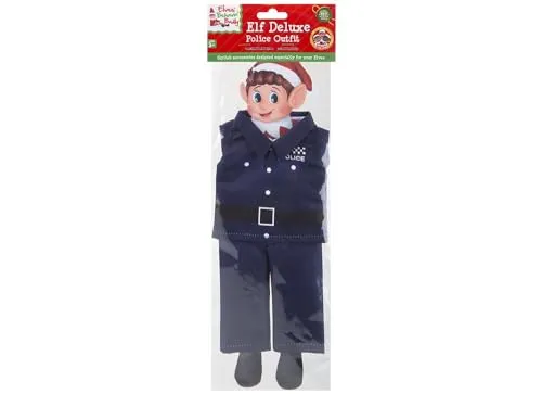 PMS Elfen Benehmen Schlecht Elf Puppe Dress Up Outfit Weihnachten Neuheit Zubehör Polizei Kostüm